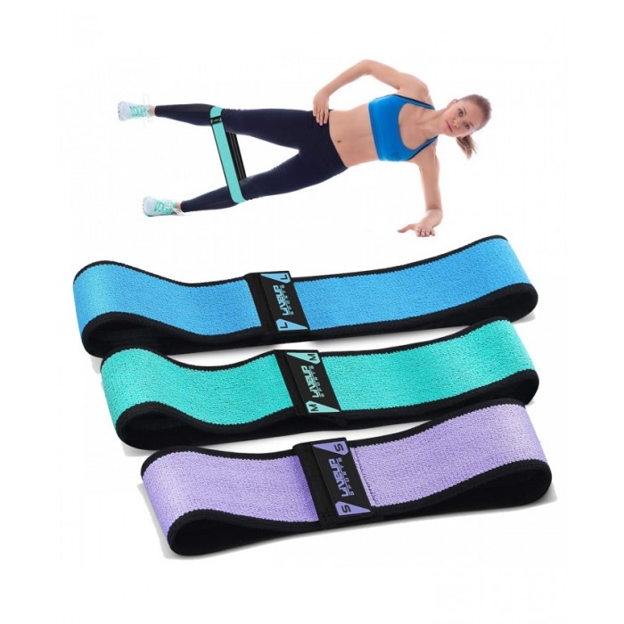 Фітнес резинка тканинна LiveUp HIP BAND LS3629-M