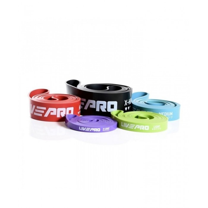 Резинка для підтягування та тренувань 11-29 кг LivePro SUPER BAND Light LP8410-L