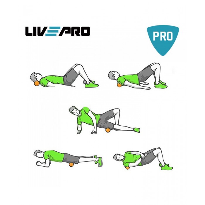 Масажний м'ячик 6 см LivePro MUSCLE ROLLER BALL LP8501