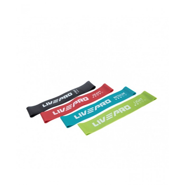 Набір фітнес гумок 4шт LivePro RESISTANCE LOOPS BANDS LP8412