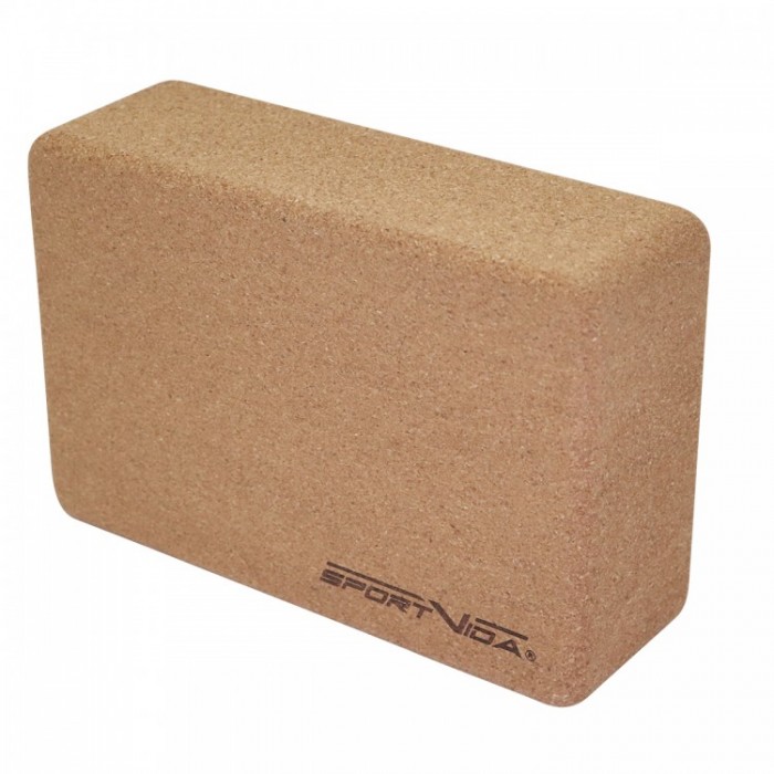 Блок для йоги (цегла) c коркового дерева SportVida SV-HK0316