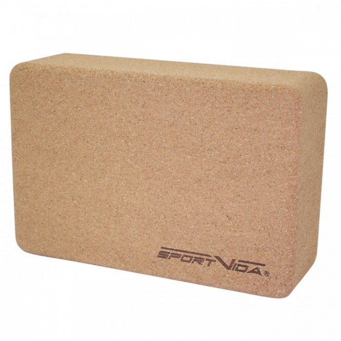 Блок для йоги (цегла) c коркового дерева SportVida SV-HK0316