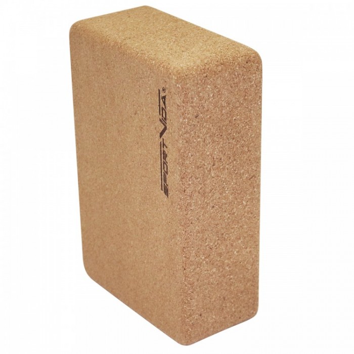 Блок для йоги (цегла) c коркового дерева SportVida SV-HK0316