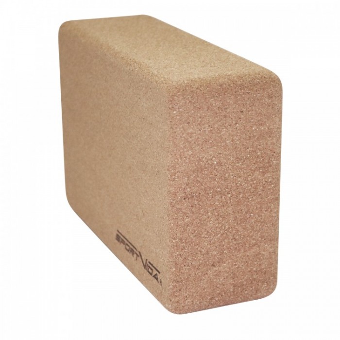 Блок для йоги (цегла) c коркового дерева SportVida SV-HK0316