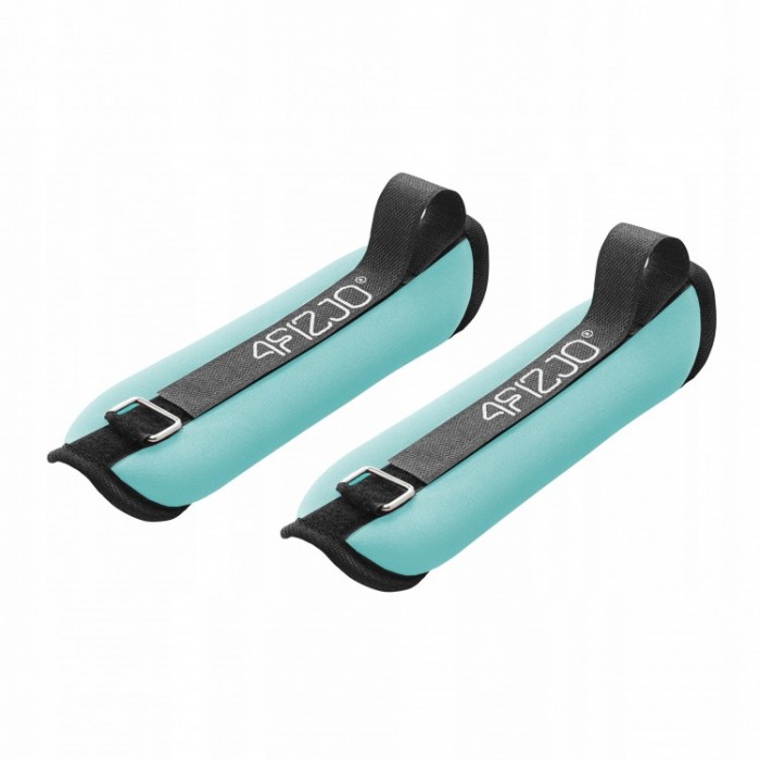 Обважнювачі-манжети для ніг та рук 4FIZJO 2 x 0.5 кг Black/Turquoise (P-5907739311887)