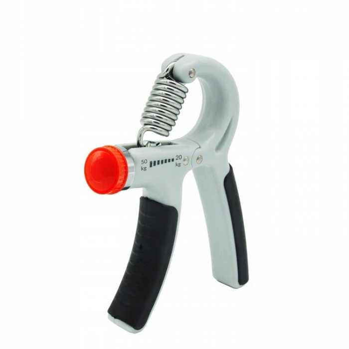 Еспандер кистьовий пружинний з регульованим навантаженням Springos 20-50 кг FA0034 Grey / Black