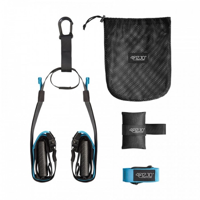 Петли для функционального тренинга 4FIZJO TRX Black/Sky Blue (P-5907739311016)