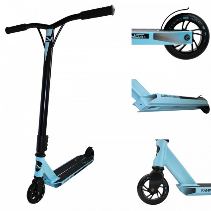 Трюковой самокат SportVida Stunt Rampage Terror SV-RT0002 Black/Blue