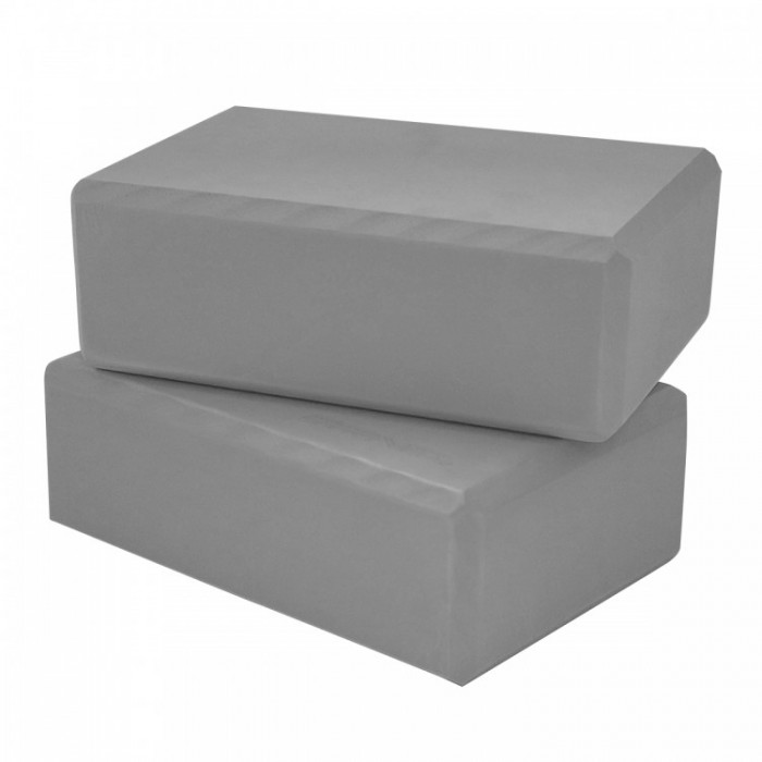 Блок для йоги (цегла) 2 шт SportVida SV-HK0155-2 Grey