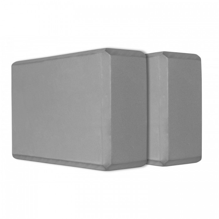 Блок для йоги (цегла) 2 шт SportVida SV-HK0155-2 Grey