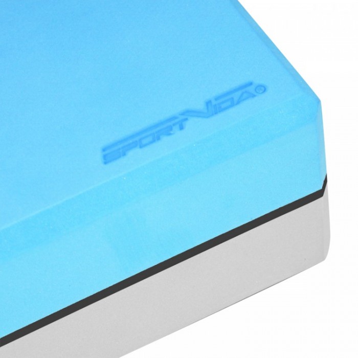 Блок для йоги (цегла) двоколірний SportVida SV-HK0335 Blue / Grey