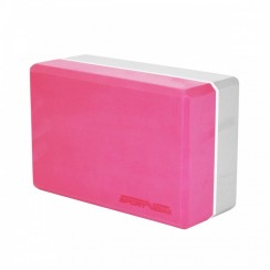 Блок для йоги (цегла) двоколірний SportVida SV-HK0336 Pink / Grey