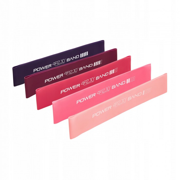 Резинки для фітнесу 4FIZJO Mini Power Band набір 5 шт 1-20 кг Pink (P-5907739311443)