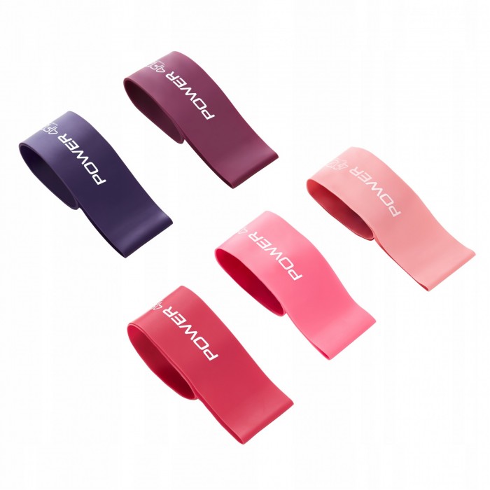 Резинки для фітнесу 4FIZJO Mini Power Band набір 5 шт 1-20 кг Pink (P-5907739311443)