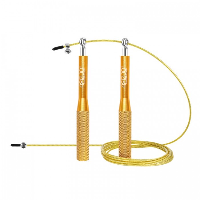 Скакалка швидкісна для кросфіту 4FIZJO Speed Rope Gold (P-5907222931158)