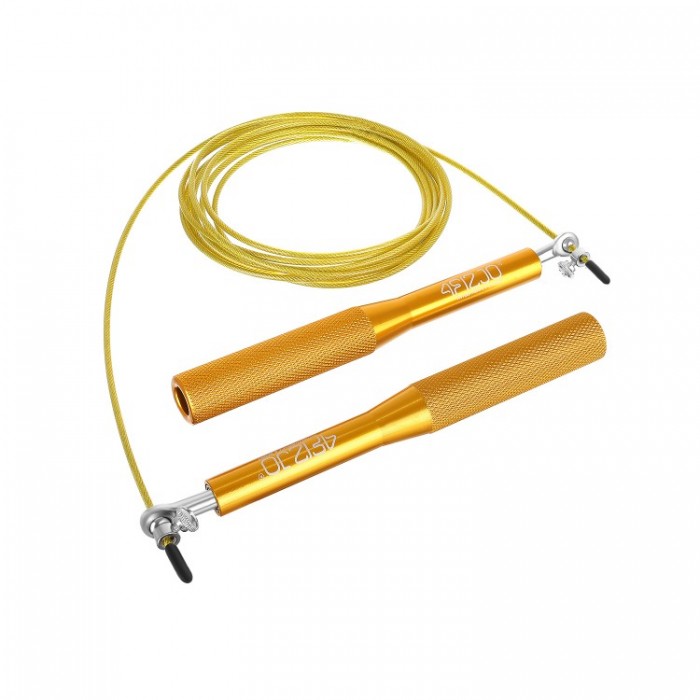 Скакалка швидкісна для кросфіту 4FIZJO Speed Rope Gold (P-5907222931158)