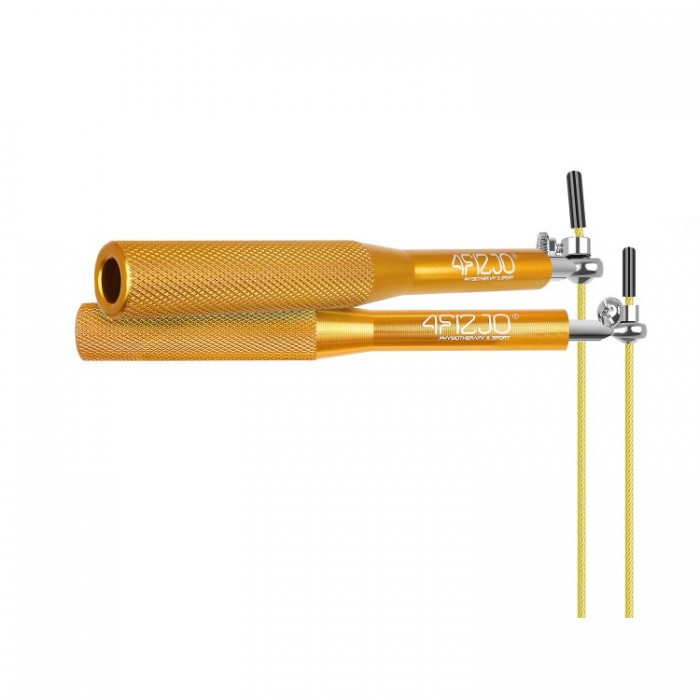 Скакалка швидкісна для кросфіту 4FIZJO Speed Rope Gold (P-5907222931158)