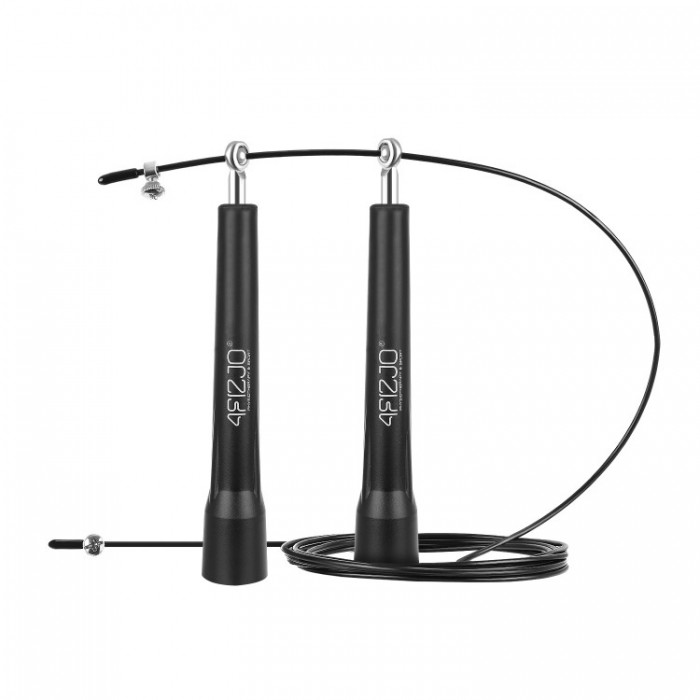 Скакалка скоростная для кроссфита 4FIZJO Standard+ Black (P-5907739311528)