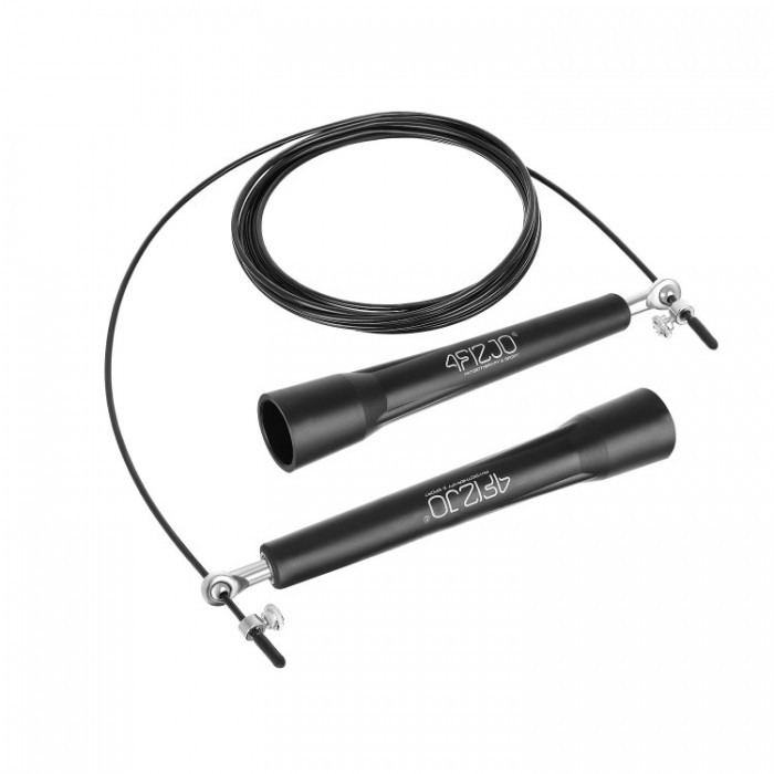 Скакалка скоростная для кроссфита 4FIZJO Standard+ Black (P-5907739311528)