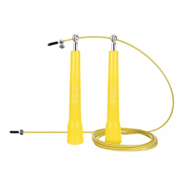 Скакалка швидкісна для кросфіту 4FIZJO Standard+ Yellow (P-5907739311535)