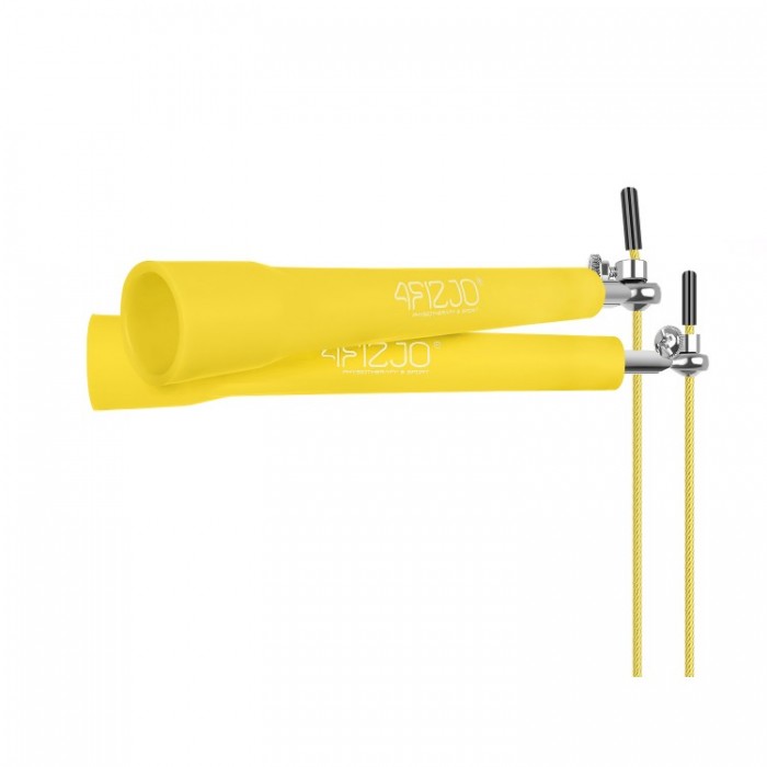 Скакалка швидкісна для кросфіту 4FIZJO Standard+ Yellow (P-5907739311535)