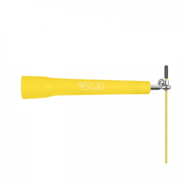 Скакалка швидкісна для кросфіту 4FIZJO Standard+ Yellow (P-5907739311535)