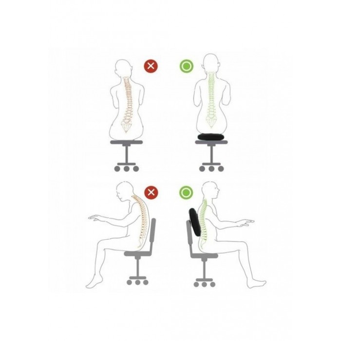 Балансировочная подушка (сенсомоторна) масажна Springos FA0080 Black