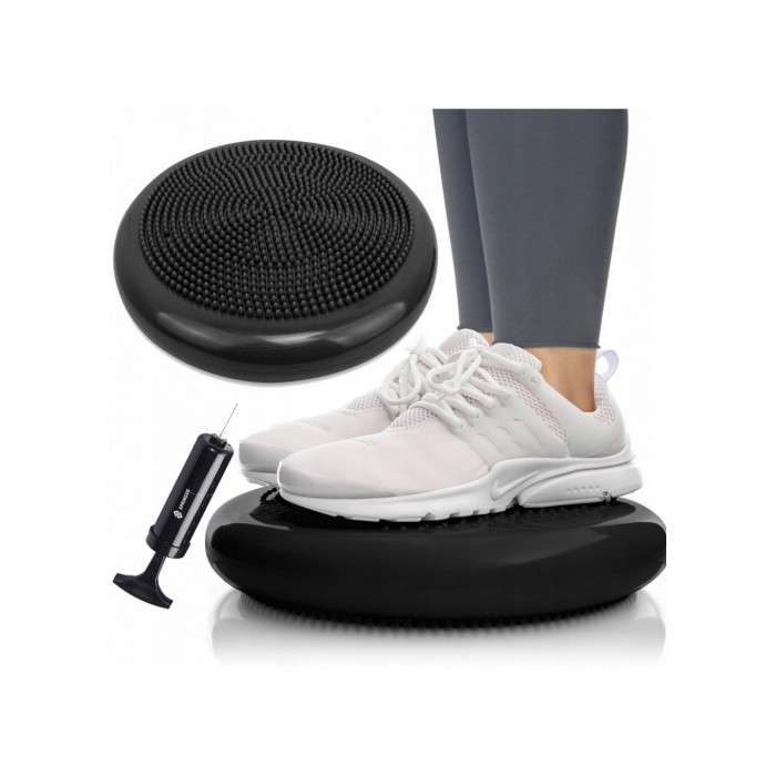 Балансировочная подушка (сенсомоторна) масажна Springos FA0080 Black