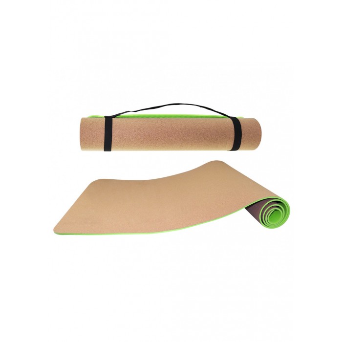 Йога мат SportVida TPE + Cork 0.4 см SV-HK0317