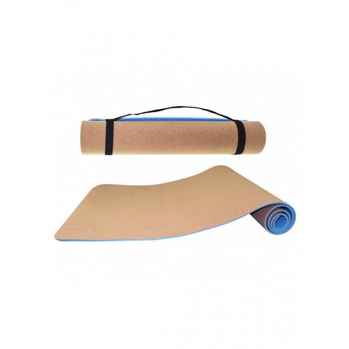 Килимок для йоги SportVida TPE + Cork 0.6 см SV-HK0318