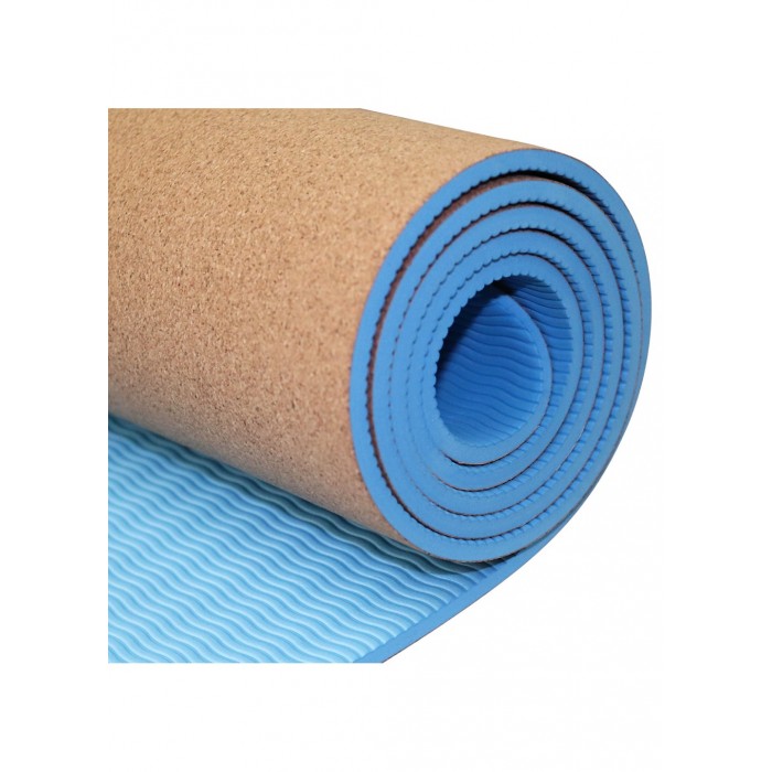 Килимок для йоги SportVida TPE + Cork 0.6 см SV-HK0318