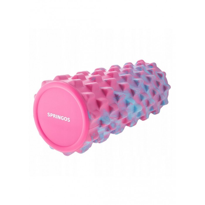 Массажный ролик (валик, роллер) Springos Mix Color 33 x 14 см FR0010