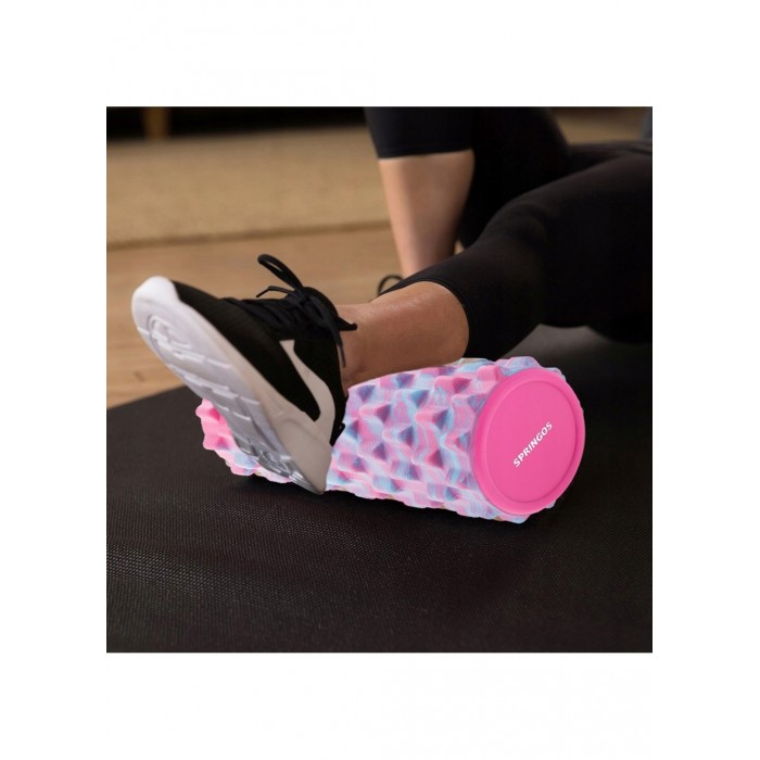 Массажный ролик (валик, роллер) Springos Mix Color 33 x 14 см FR0010