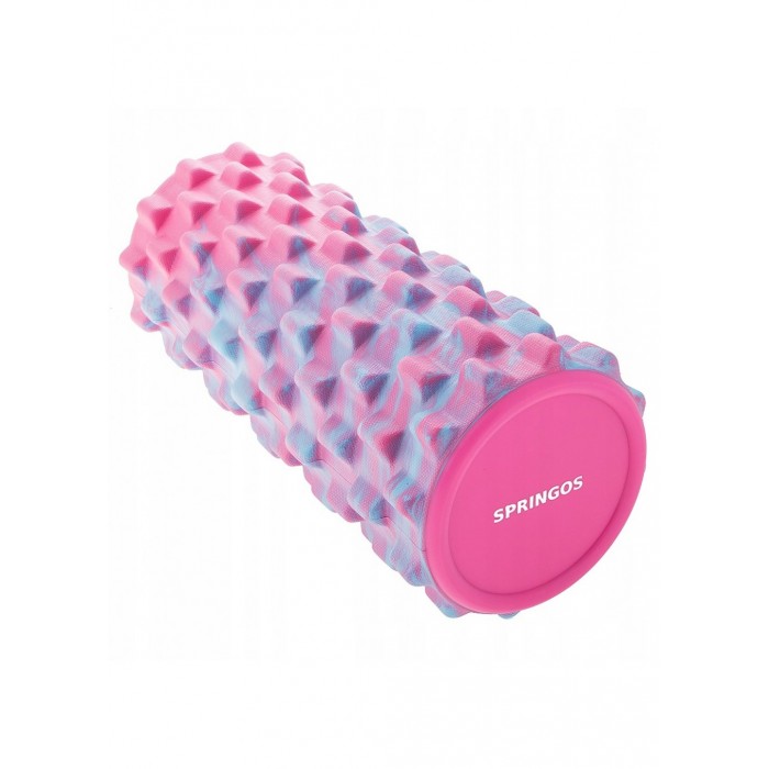 Массажный ролик (валик, роллер) Springos Mix Color 33 x 14 см FR0010
