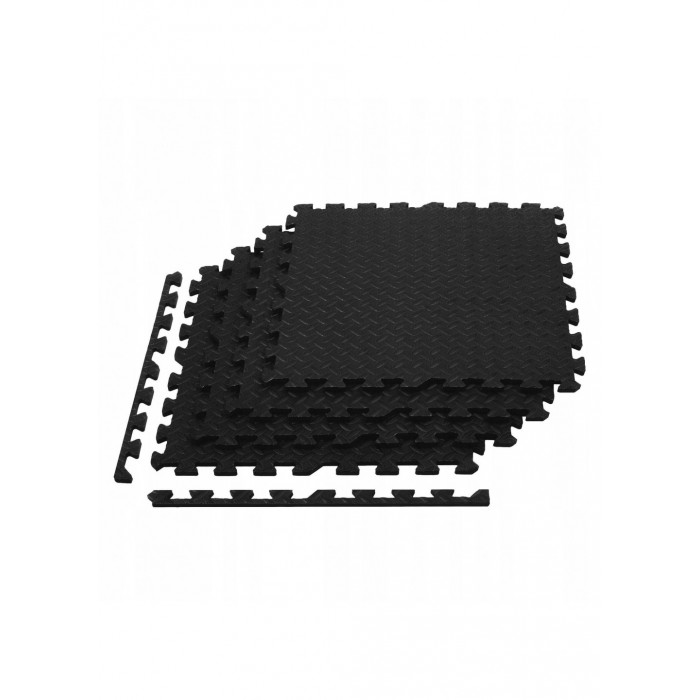 Мат-пазл (ластівчин хвіст) Springos Mat Puzzle EVA 120 x 120 x 1.2 cм FM0004 Black