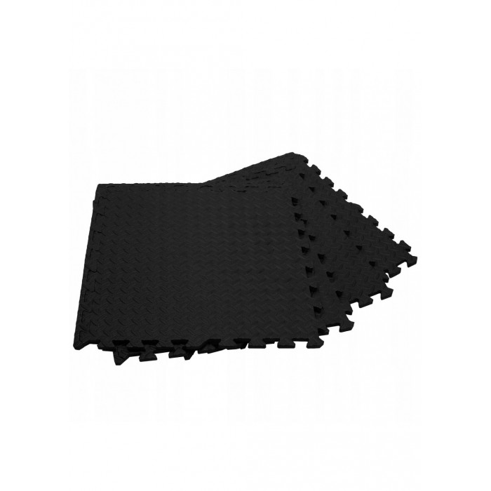 Мат-пазл (ластівчин хвіст) Springos Mat Puzzle EVA 120 x 120 x 1.2 cм FM0004 Black