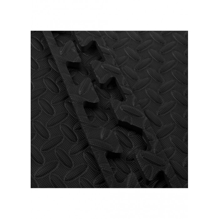 Мат-пазл (ластівчин хвіст) Springos Mat Puzzle EVA 120 x 120 x 1.2 cм FM0004 Black