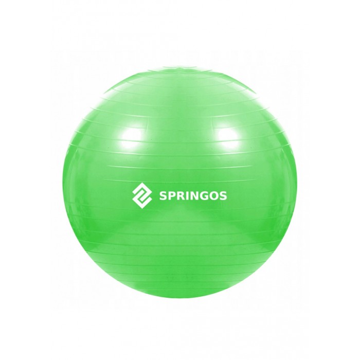 Мяч для фитнеса (фитбол) Springos 65 см Anti-Burst FB0007 Green