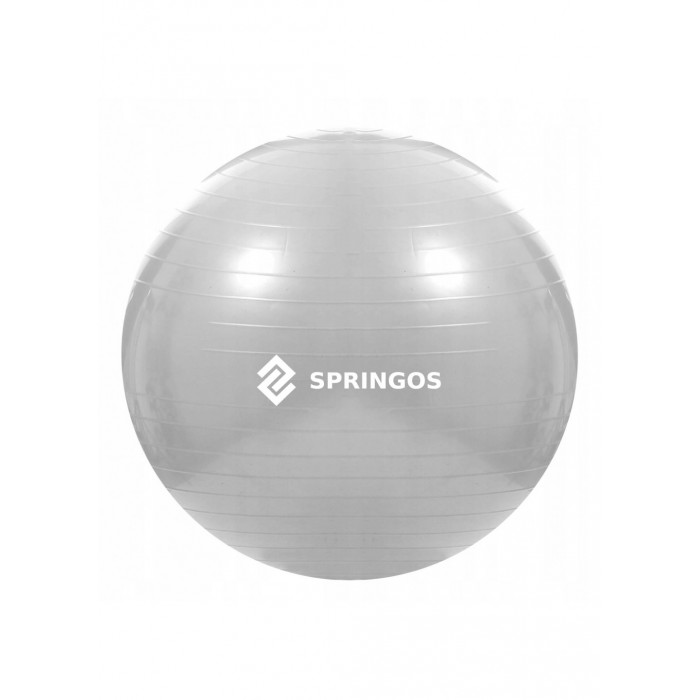 Мяч для фитнеса (фитбол) Springos 75 см Anti-Burst FB0008 Grey