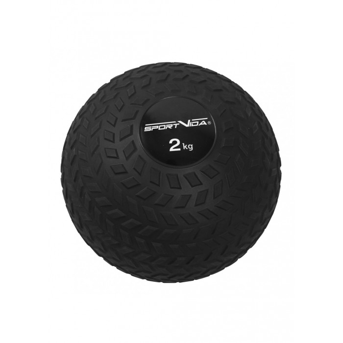 Слембол (медицинбол) для кроссфіта SportVida Slam Ball 2 кг SV-HK0344 Black