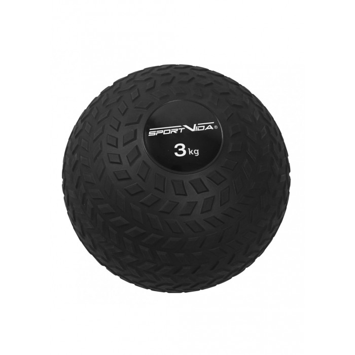 Слэмбол (медицинбол) для кроссфита SportVida Slam Ball 3 кг SV-HK0345 Black