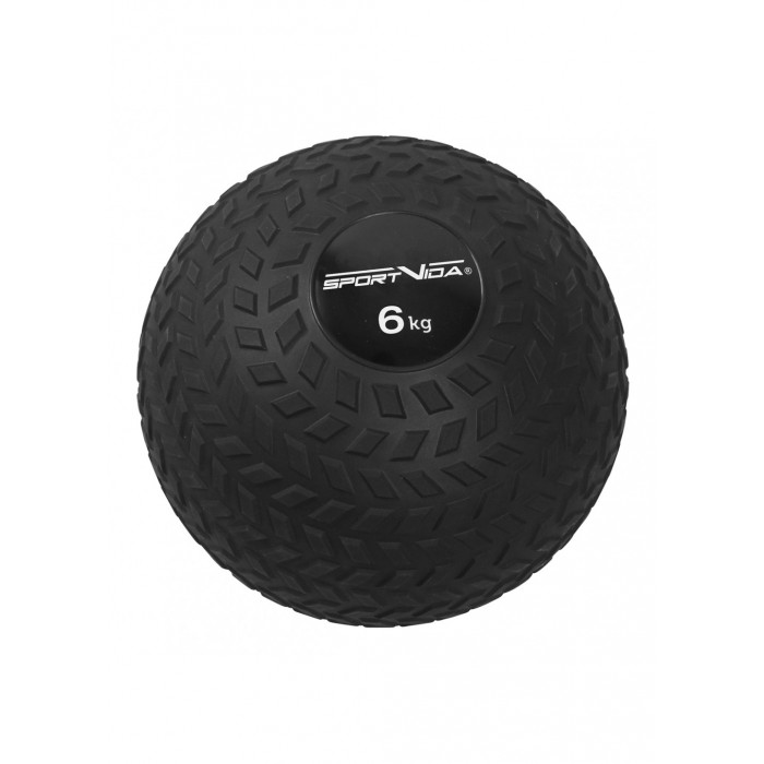 Слэмбол (медицинбол) для кроссфита SportVida Slam Ball 6 кг SV-HK0348 Black