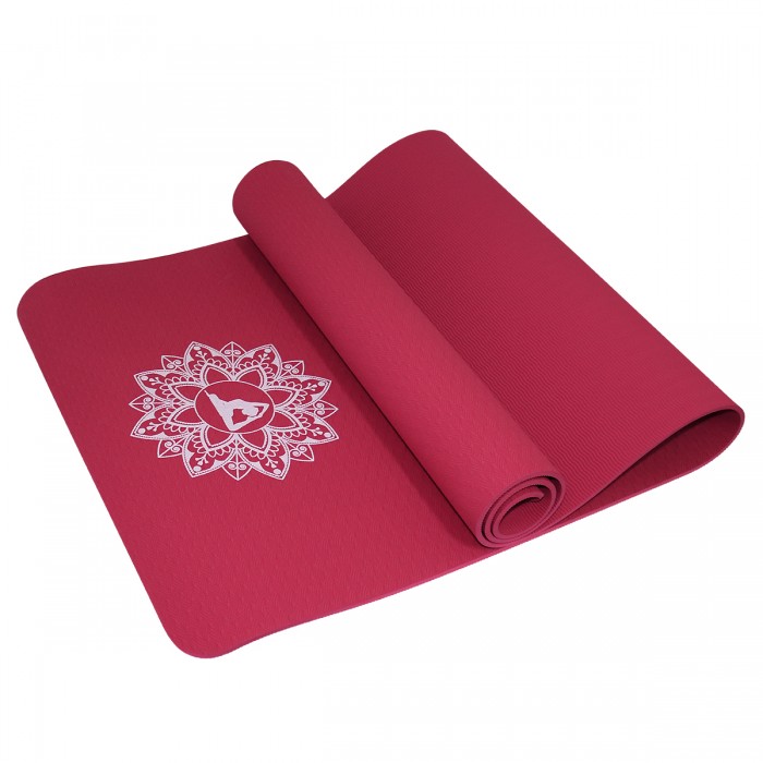 Килимок для йоги (Yoga mat) SportVida TPE 6 мм SV-HK0343 Red