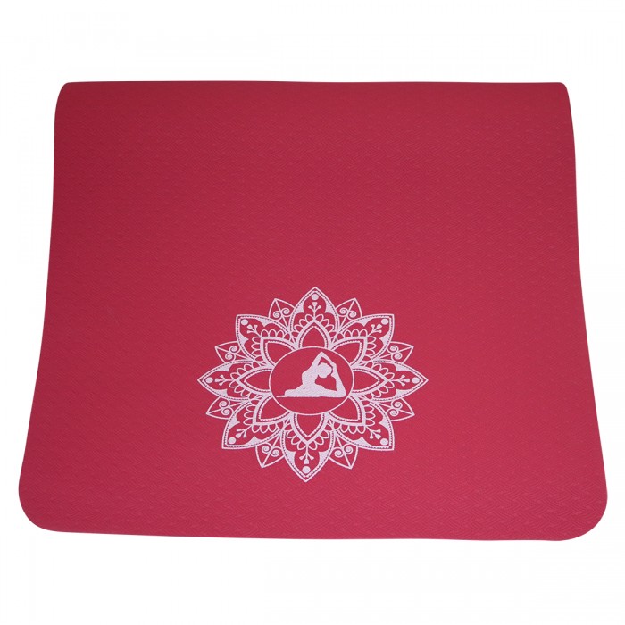 Килимок для йоги (Yoga mat) SportVida TPE 6 мм SV-HK0343 Red