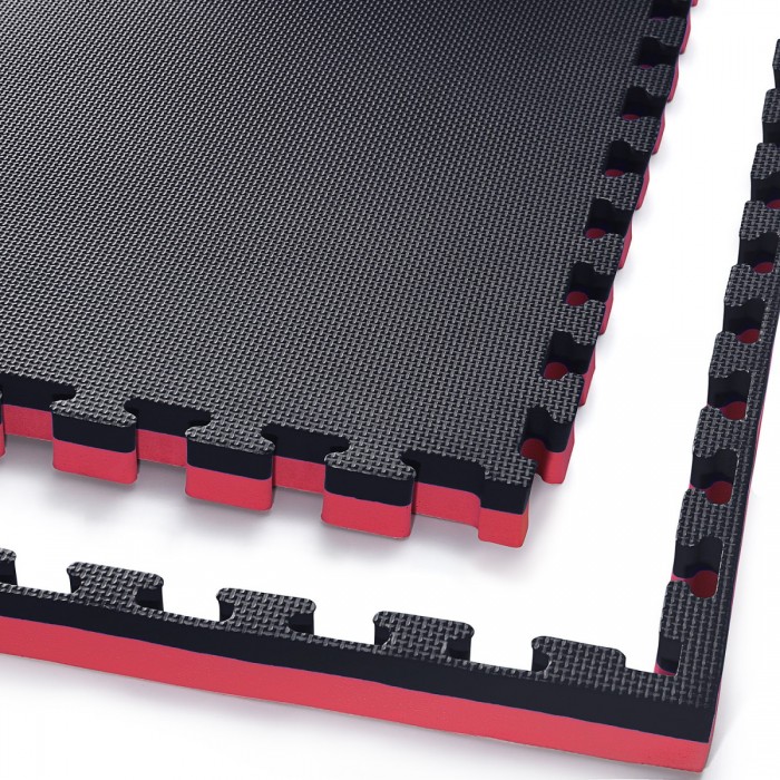 Мат-пазл (ластівчин хвіст) 4FIZJO Mat Puzzle EVA 100 x 100 x 4 см 4FJ0199 Black / Red
