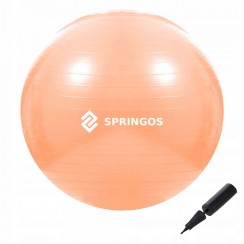 Мяч для фитнеса (фитбол) Springos 55 см Anti-Burst FB0010 Orange