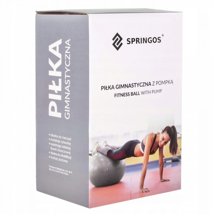 Мяч для фитнеса (фитбол) Springos 75 см Anti-Burst FB0012 Pink