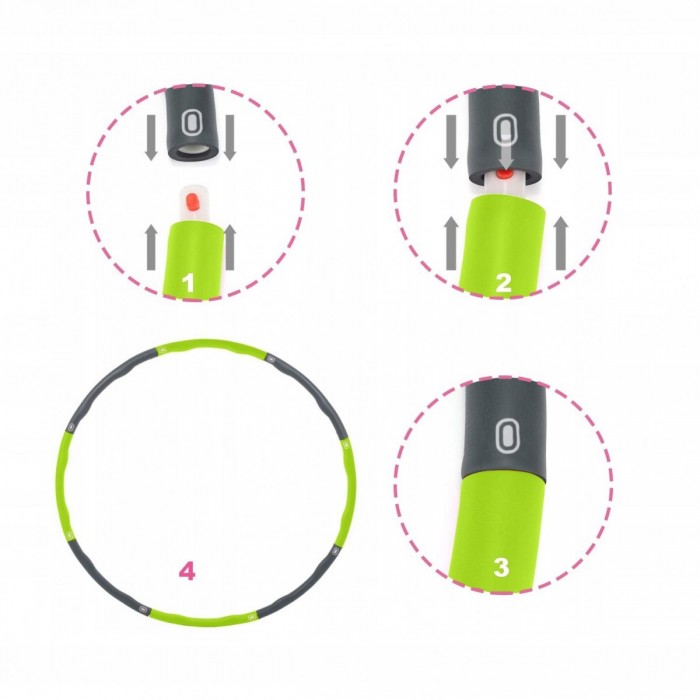 Хулахуп обруч масажний 100 см 1 кг Springos FA0069