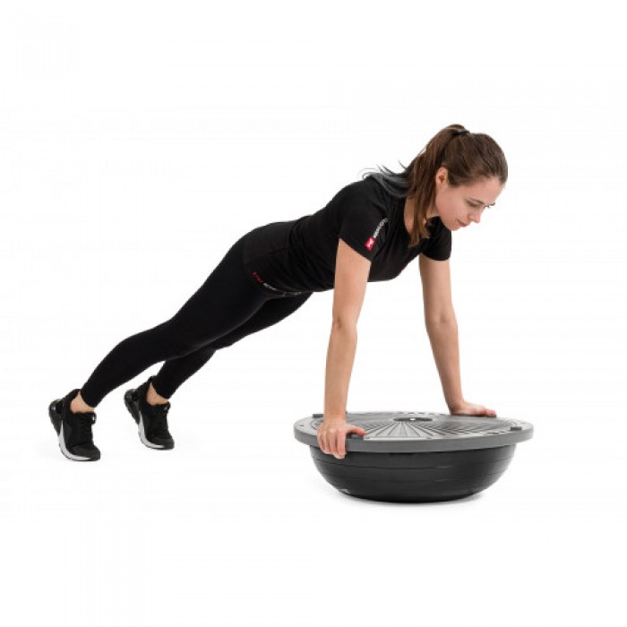 Балансувальна платформа півсфера Bosu Hop-Sport HS-L058 чорна