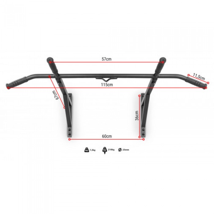 Турник настенный Trex Sport TX-33